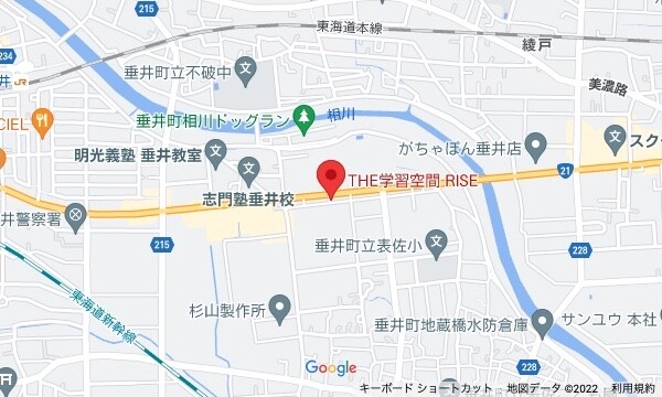 THE学習空間RISE地図